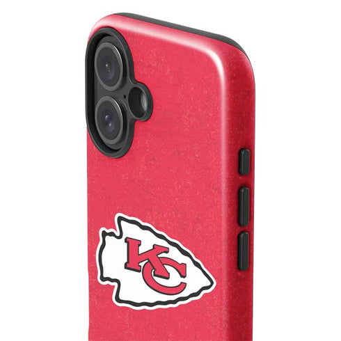 NFL Kansas City Chiefs Distressed iPhone 16 Plus Impact Case